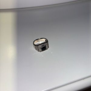 Real silver ring with stone
